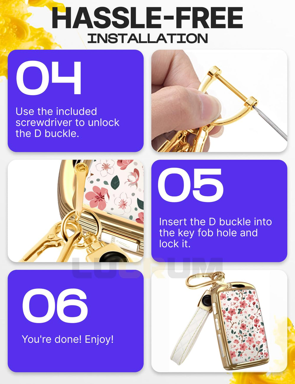 Lucrum on bag hook showing convenient hands‑free carrying
