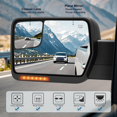 LUCTEND dual-glass close-up highlighting flat and convex surfaces for wider visibility