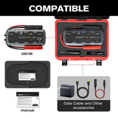 LUGECASE interior molded to fit NOCO Boost GB150 and accessories for organized storage