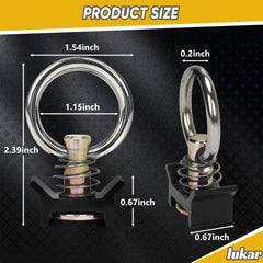 lukar installation demonstrating spring-action lock for fast setup