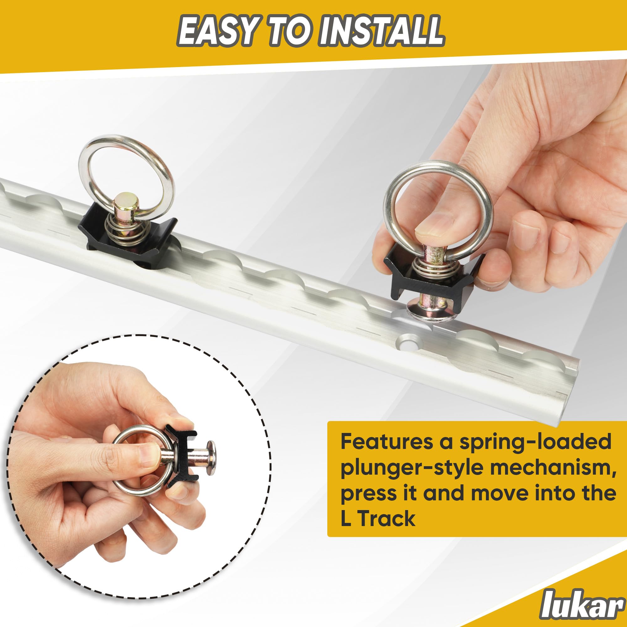 lukar side profile highlighting aluminum base durability and light weight