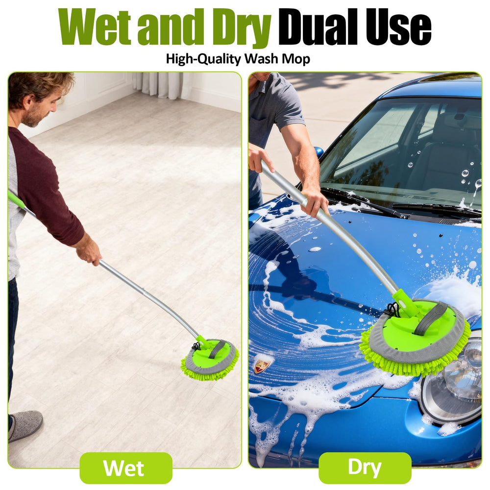 LUKCOZMO in use washing car roof to reach high areas safely