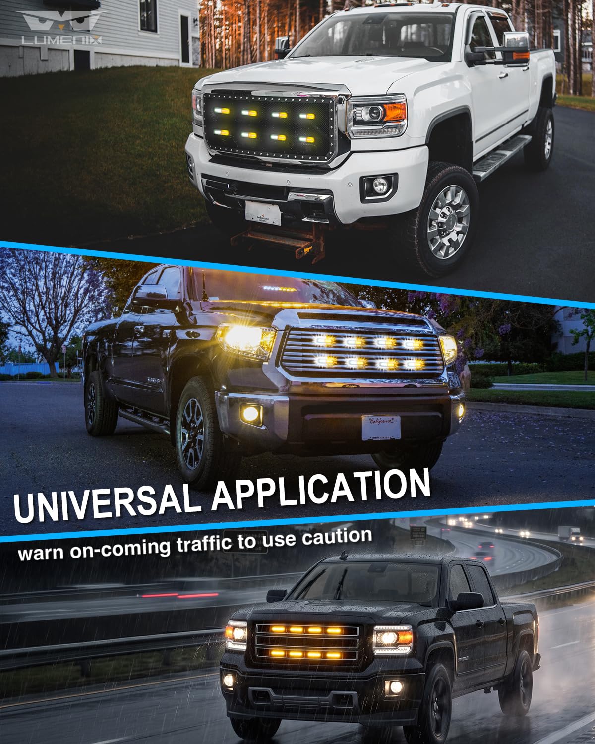 LUMENIX kit flashing patterns demonstrated enhancing attention