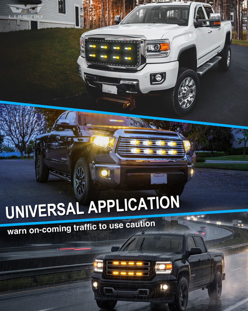 LUMENIX kit flashing patterns demonstrated enhancing attention