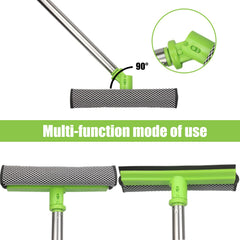 LumiMokki extended pole washing roof demonstrating reach without a ladder