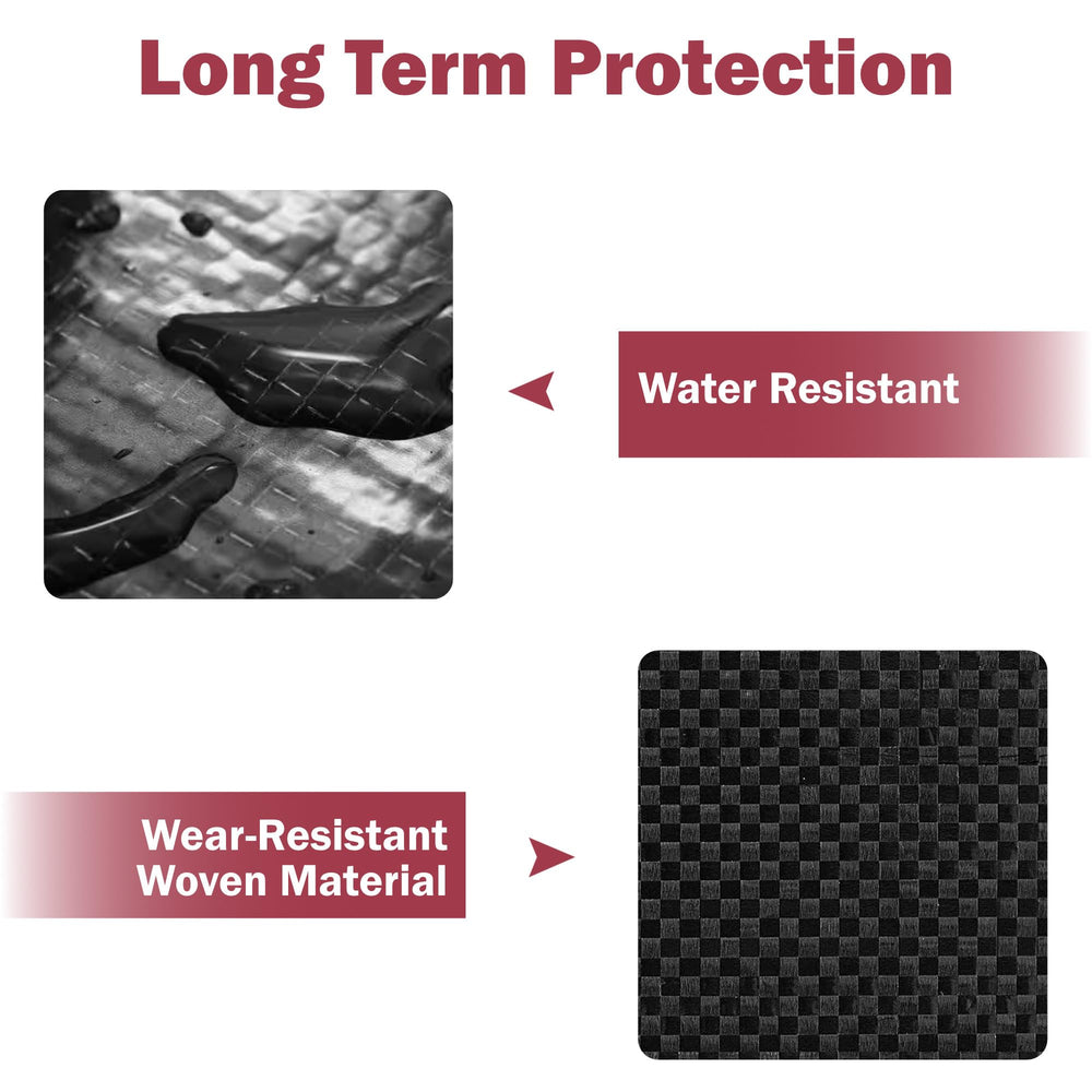 Lumintrail being installed under an RV demonstrating moisture protection benefit