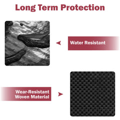 Lumintrail being installed under an RV demonstrating moisture protection benefit