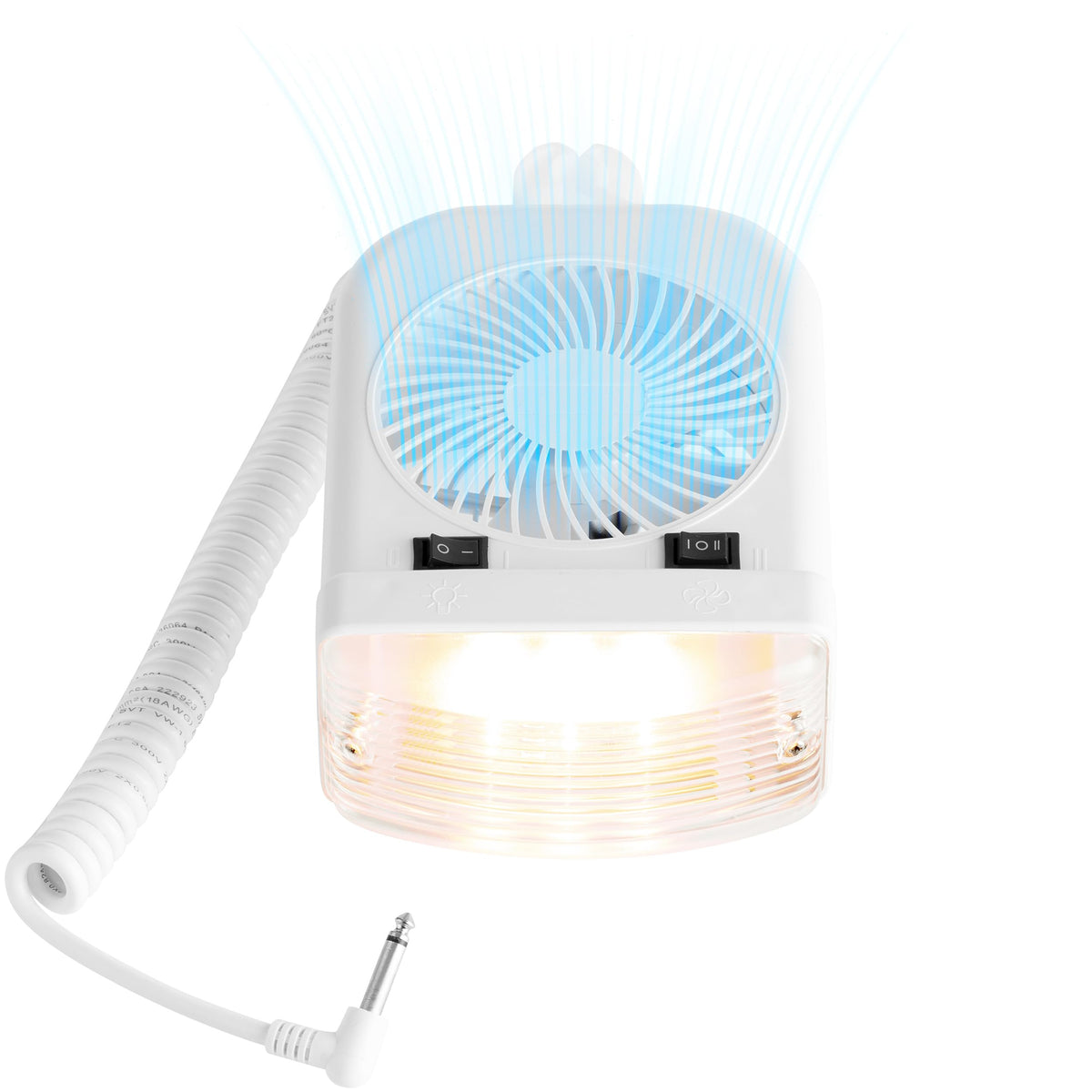 Lumitronics front view of bunk light showing compact footprint and bright illumination