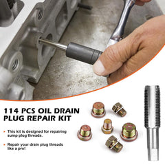 Luney arranged drain plugs demonstrating size range and ready replacement convenience