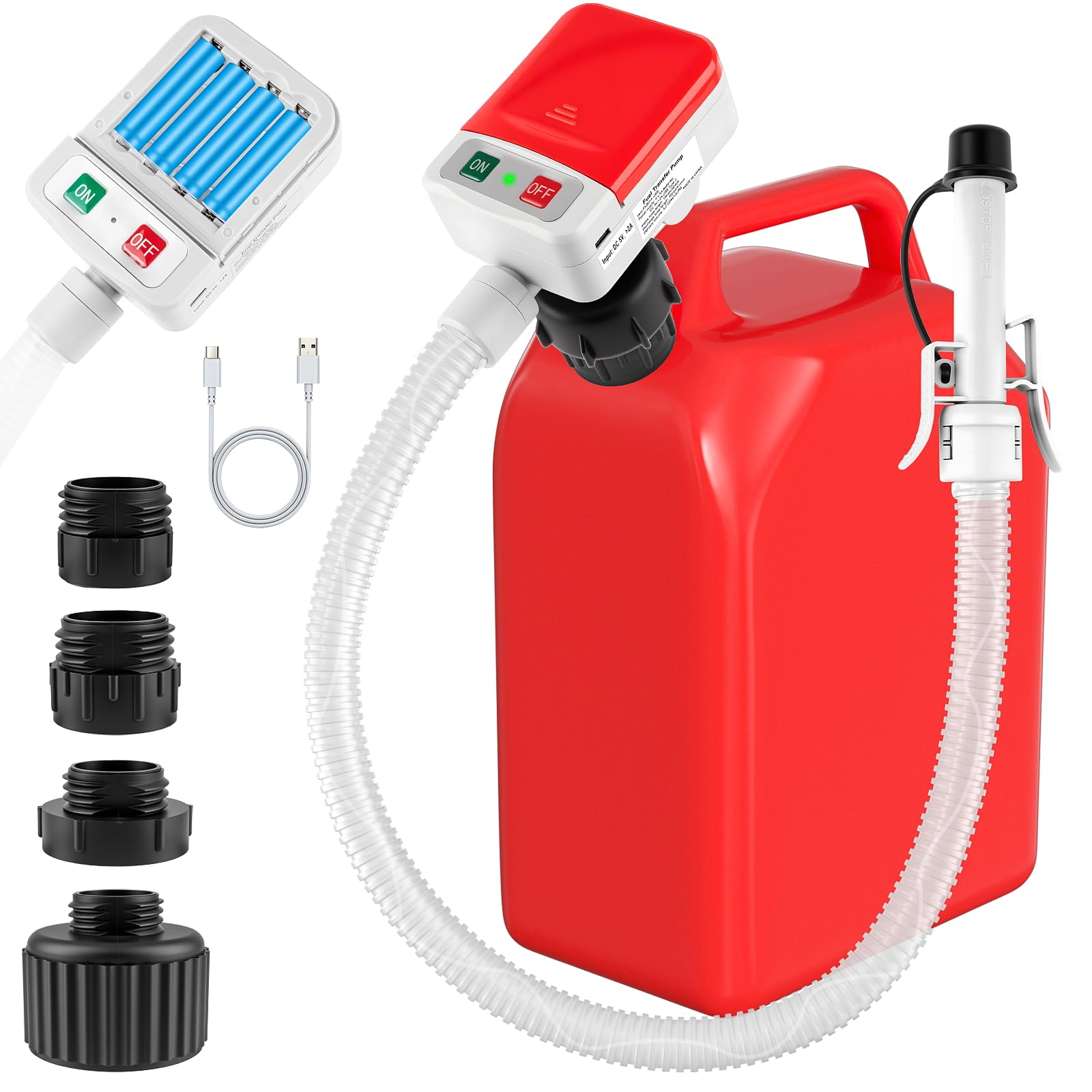 Luney pump front view showing compact design and portability benefit
