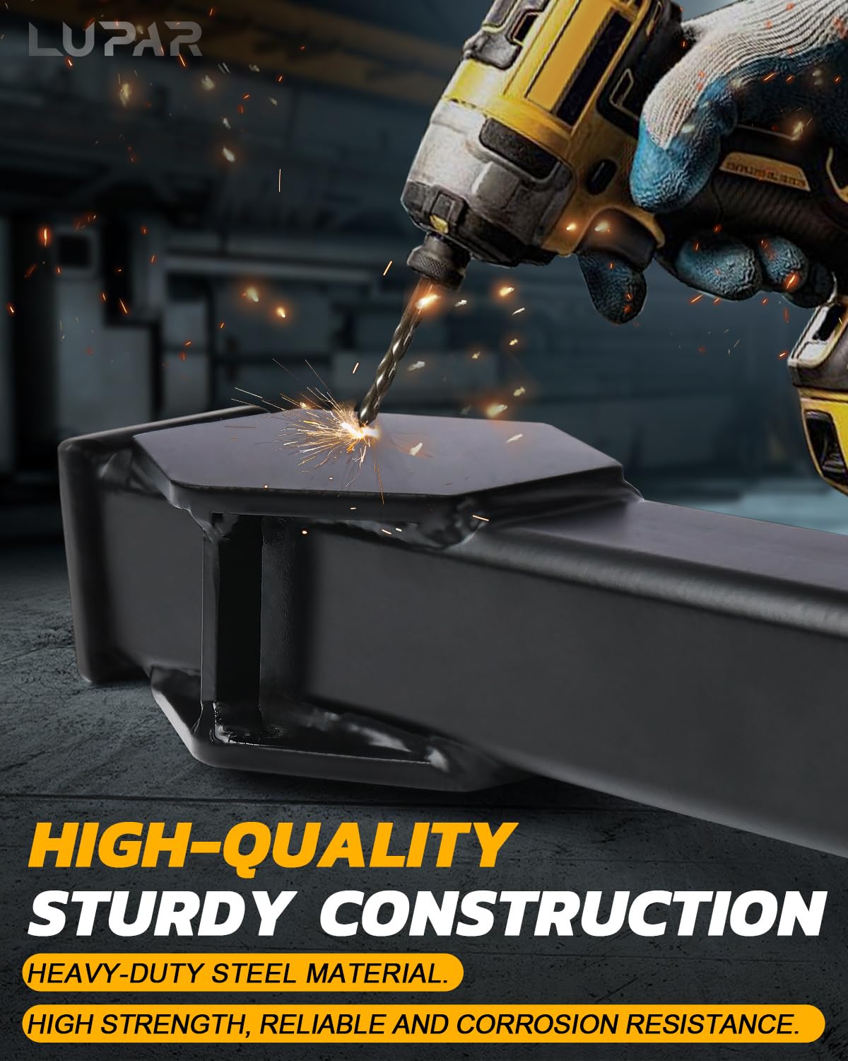 Lupar reinforced shocker close-up showing hardened face for consistent hammer strikes