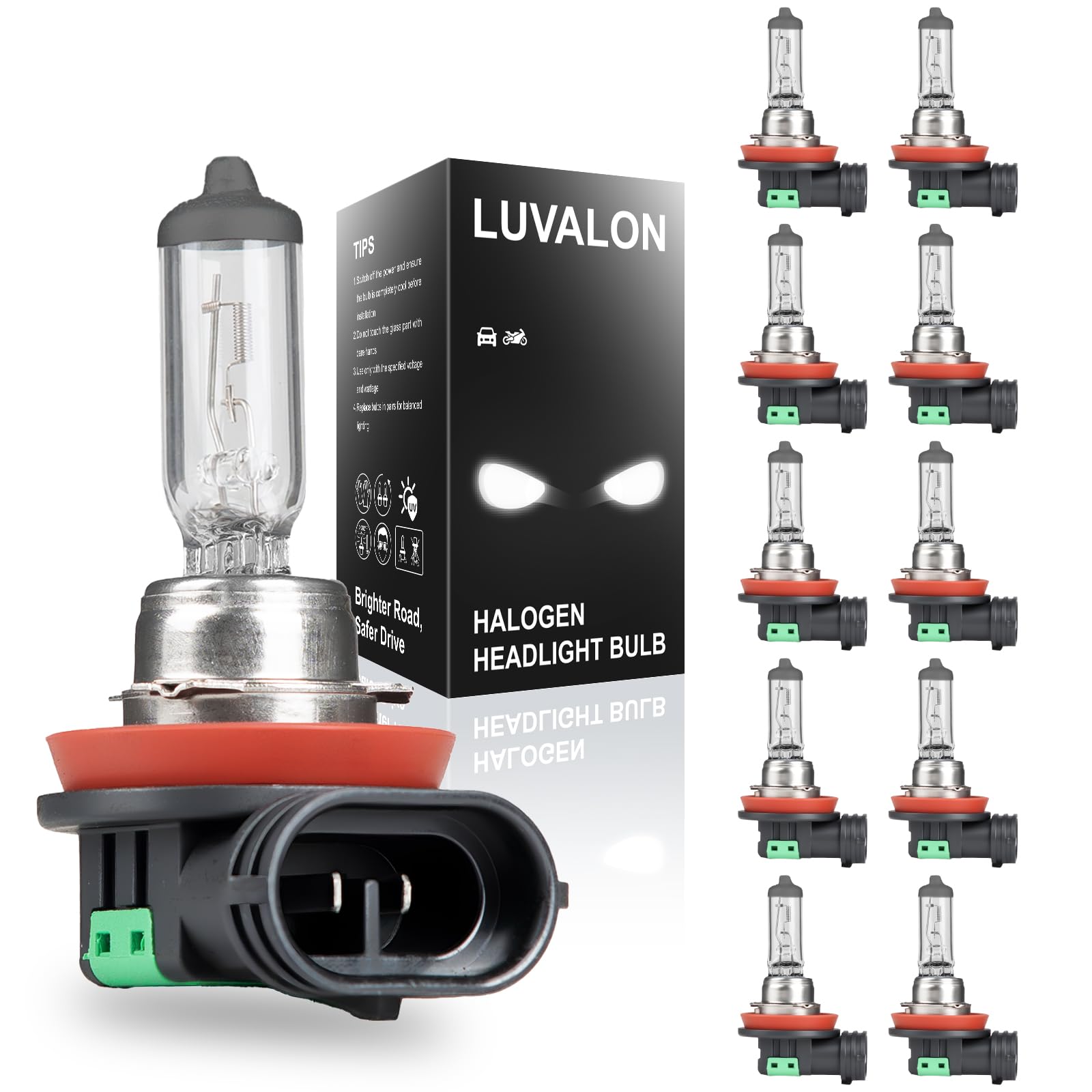 LUVALON front packaging showing 10-pack and model for easy bulk replacement