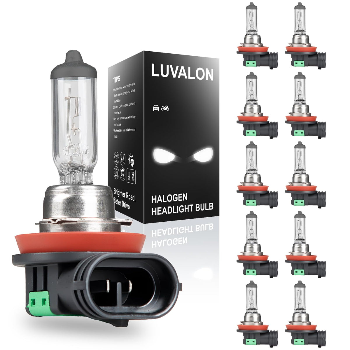 LUVALON front packaging showing 10-pack and model for easy bulk replacement