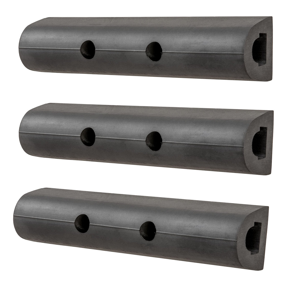 LUVERNE front view of three bumper strips showing pack and protection