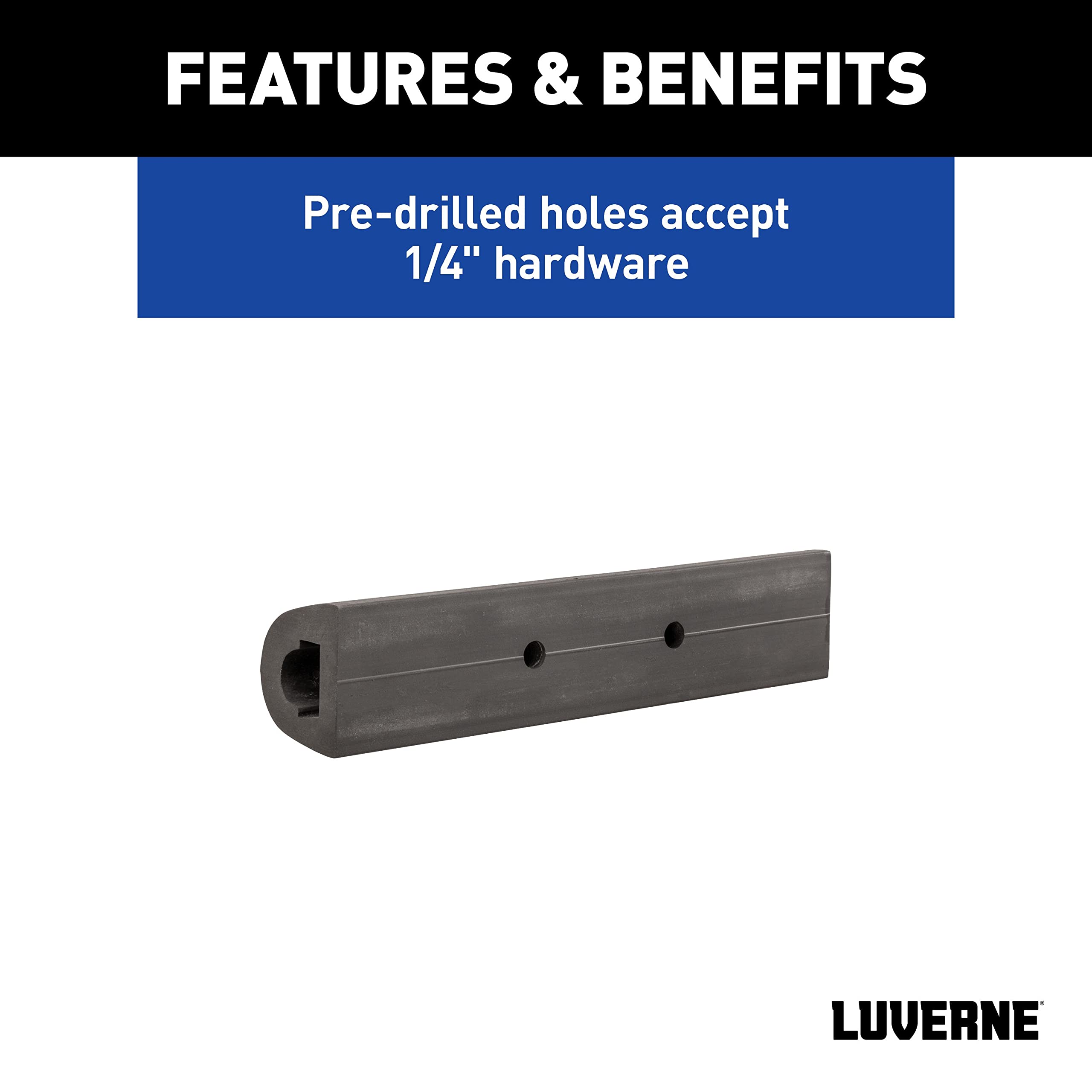 LUVERNE bumper guards installed at a loading dock protecting vehicle