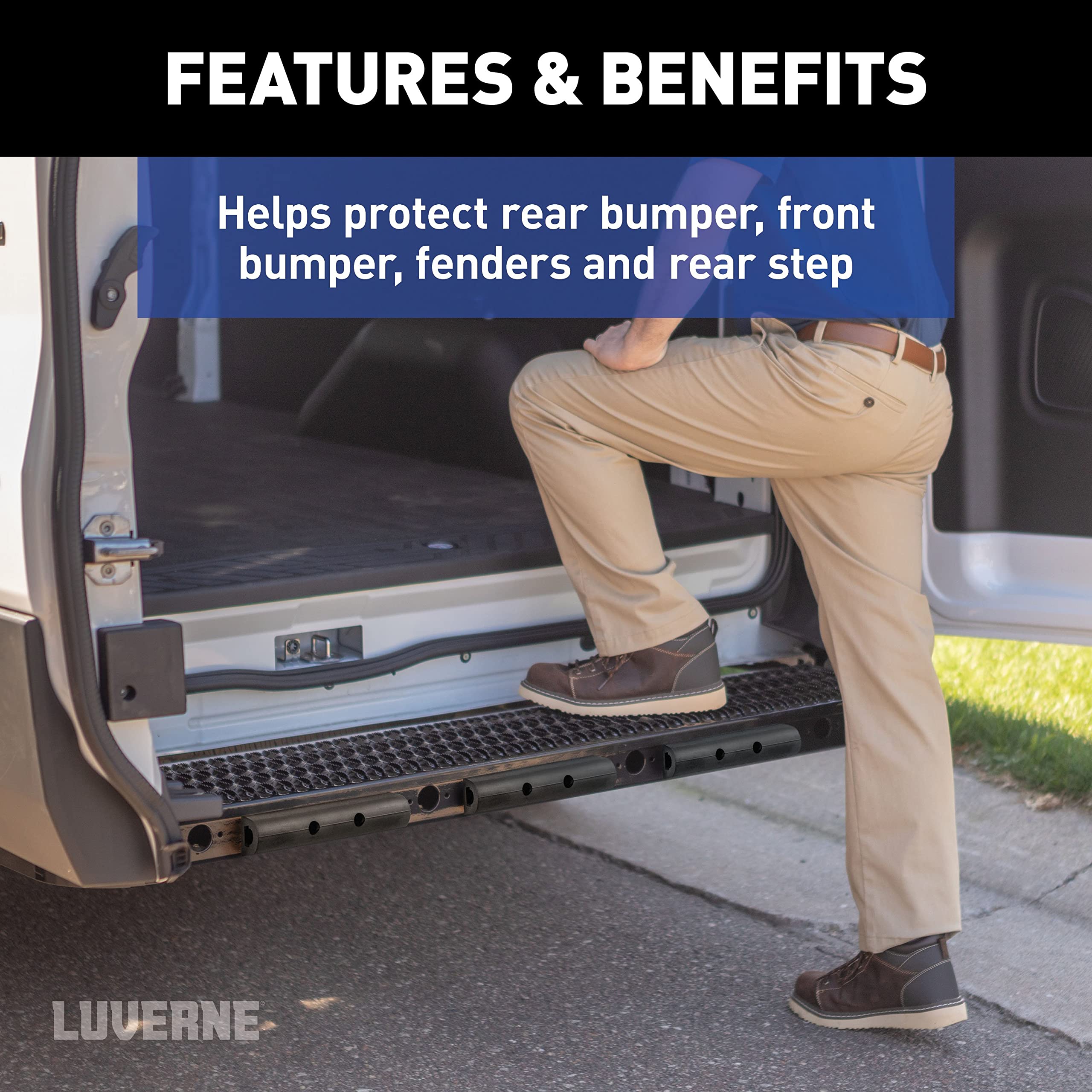 LUVERNE pre-drilled holes and included hardware for easy installation