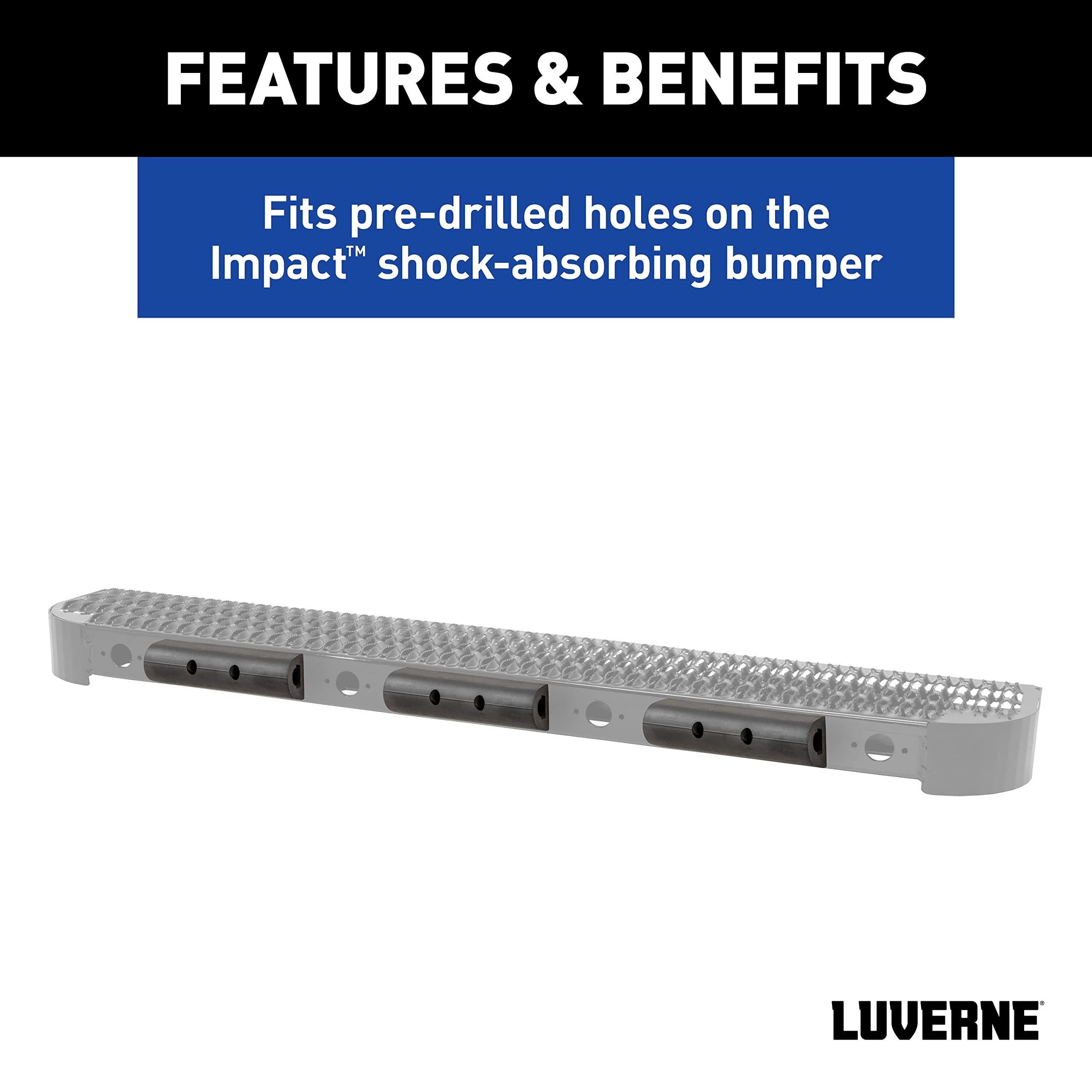 LUVERNE strip next to ruler showing 10-inch size for fit verification