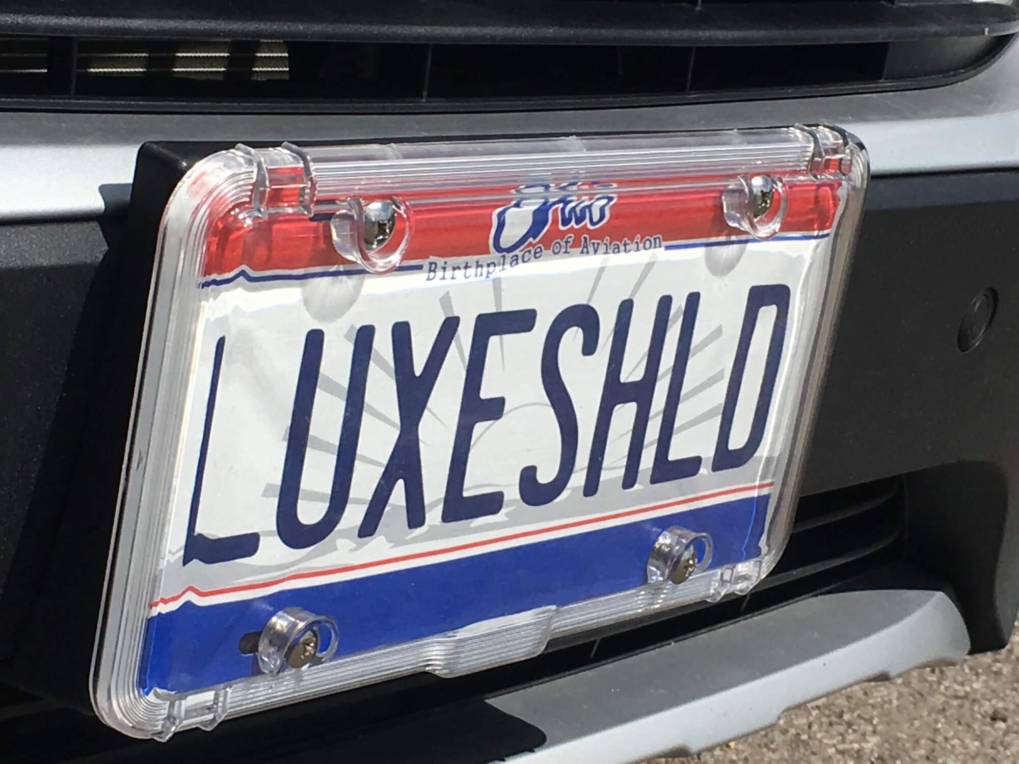 Luxe Shield molded label reading made in USA assuring quality and reliability benefit