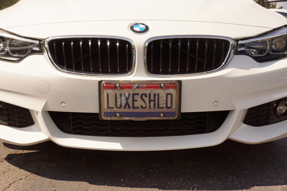 Luxe Shield material texture showing UV-resistant polycarbonate for long-lasting clarity benefit