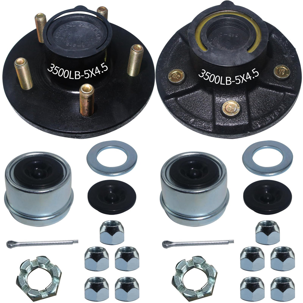 LUXTRKSTO front view of hub kit showing complete assembly and quick install benefit