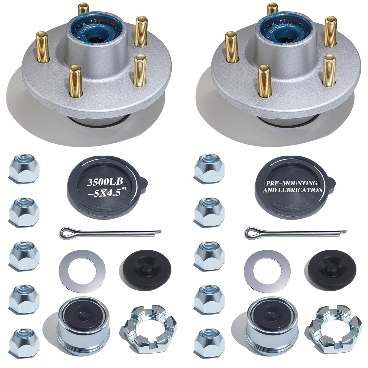 LUXTRKSTO front view hub assembly showing ready-to-install durability
