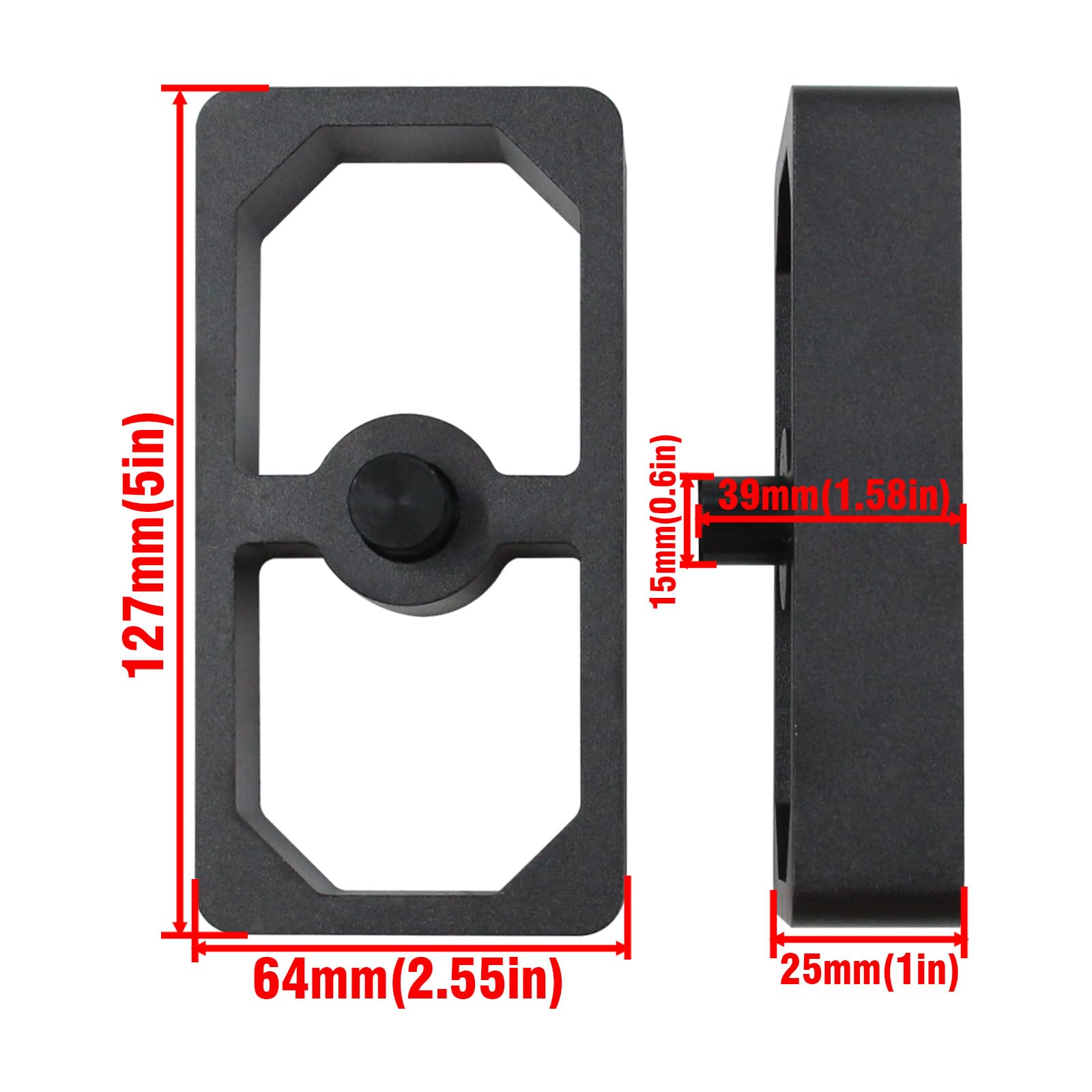 LVOUP close-up of billet aluminum block for strength and precision