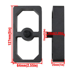 LVOUP close-up of billet aluminum block for strength and precision