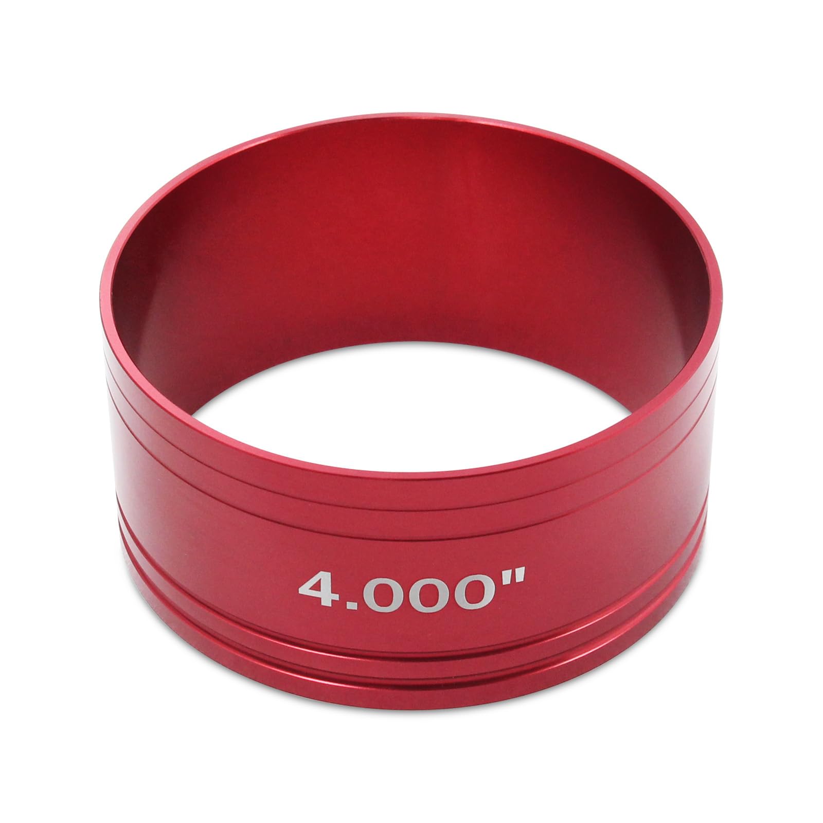 LVOUP front view of red anodized compressor showing solid build and easy handling