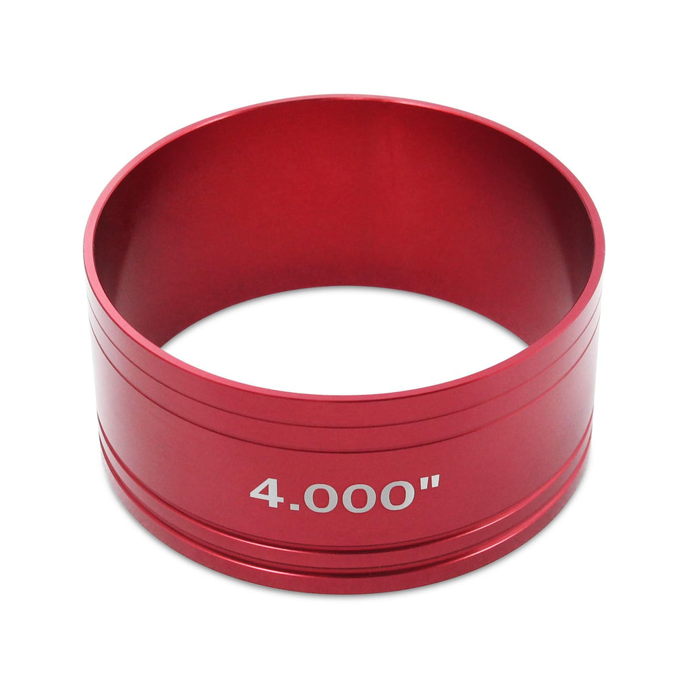 LVOUP front view of red anodized compressor showing solid build and easy handling