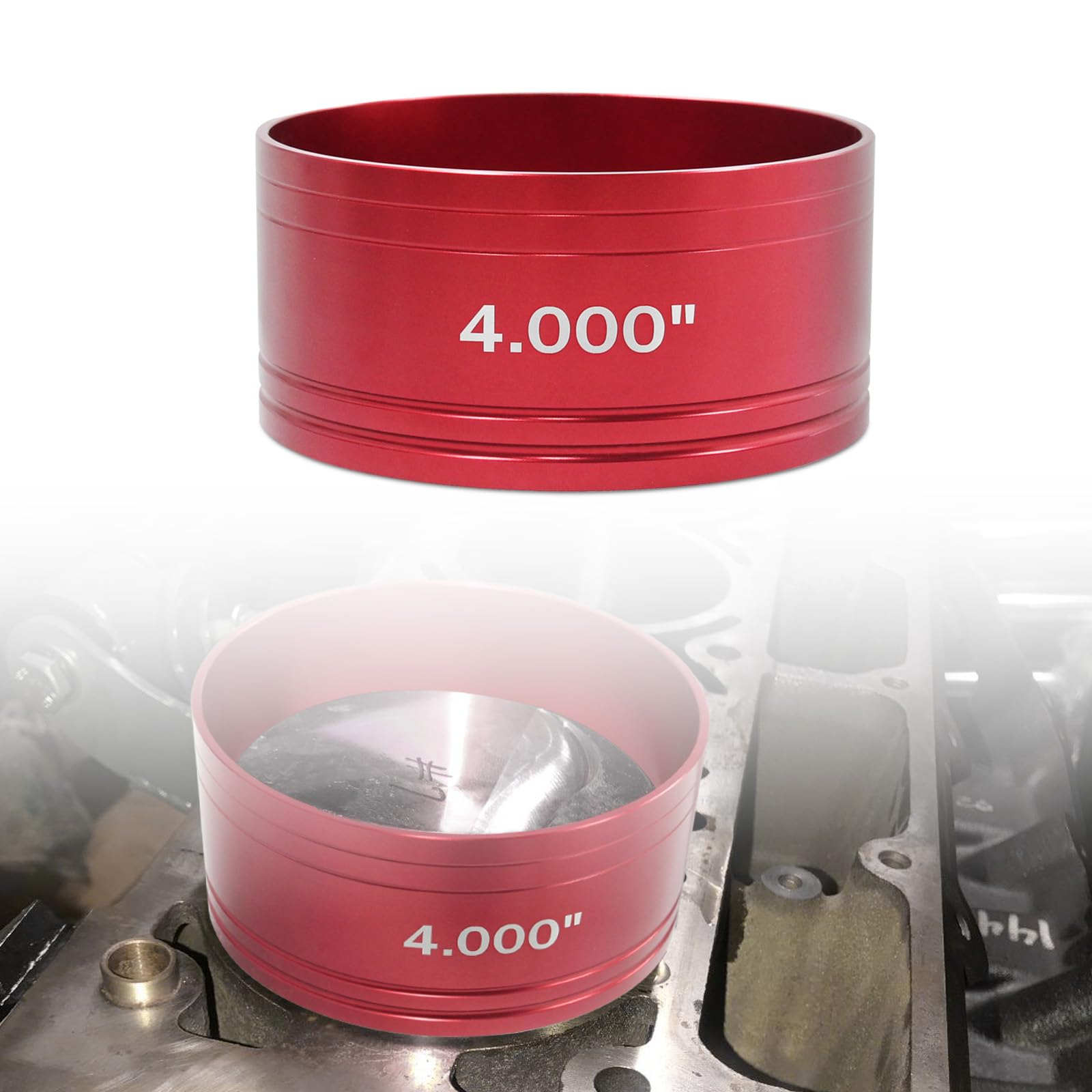 LVOUP laser-etched size marking 4.000" visible for quick identification