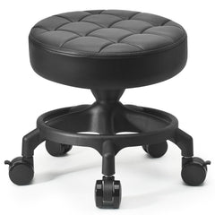 LWADALN front view of low roller stool showing compact stability