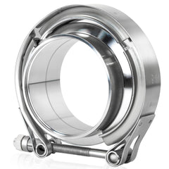 LWNWPPER front view of 2.5 inch V-band clamp kit showing components and durable finish