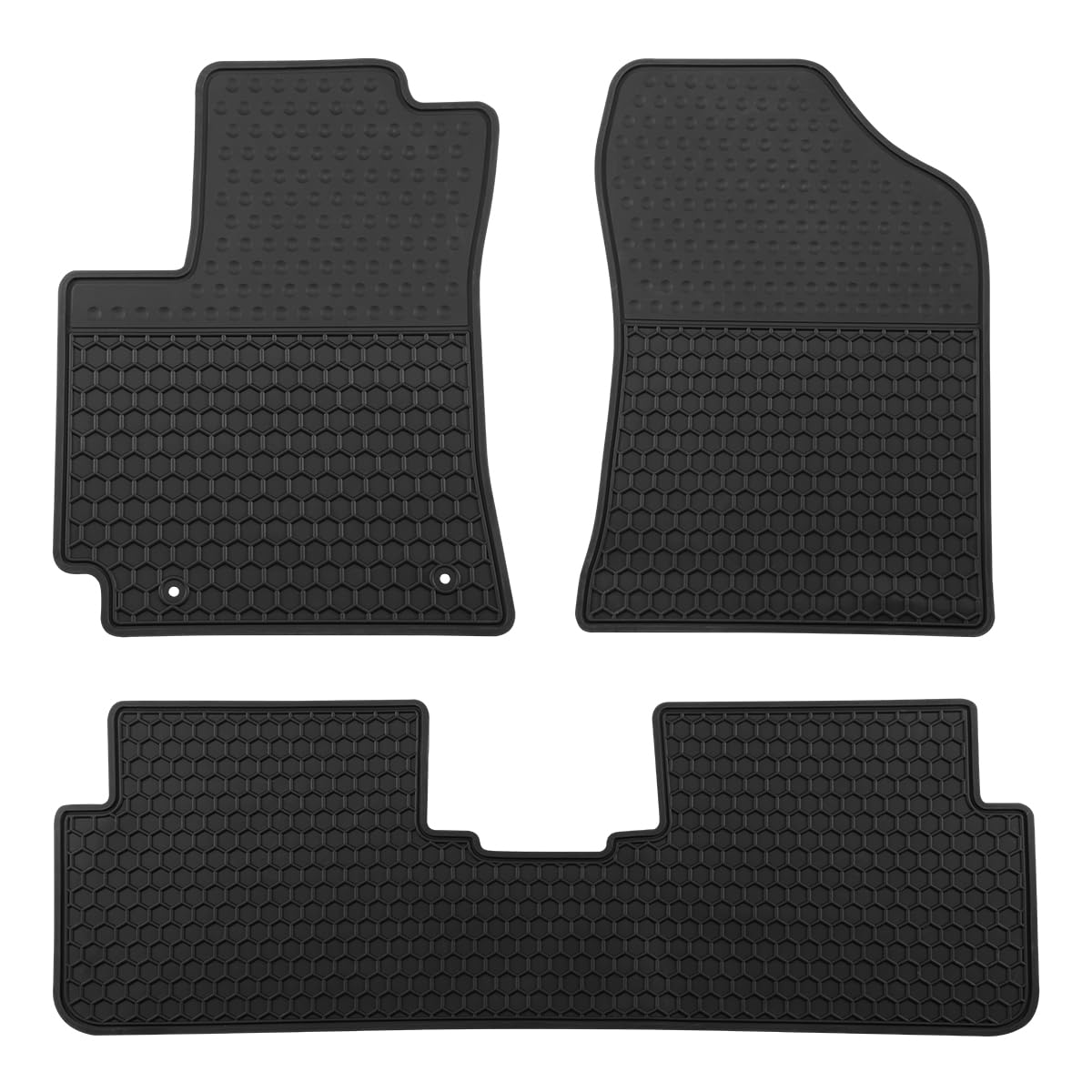 Lwope front mats packaged for Toyota Corolla showing neat fit and protection