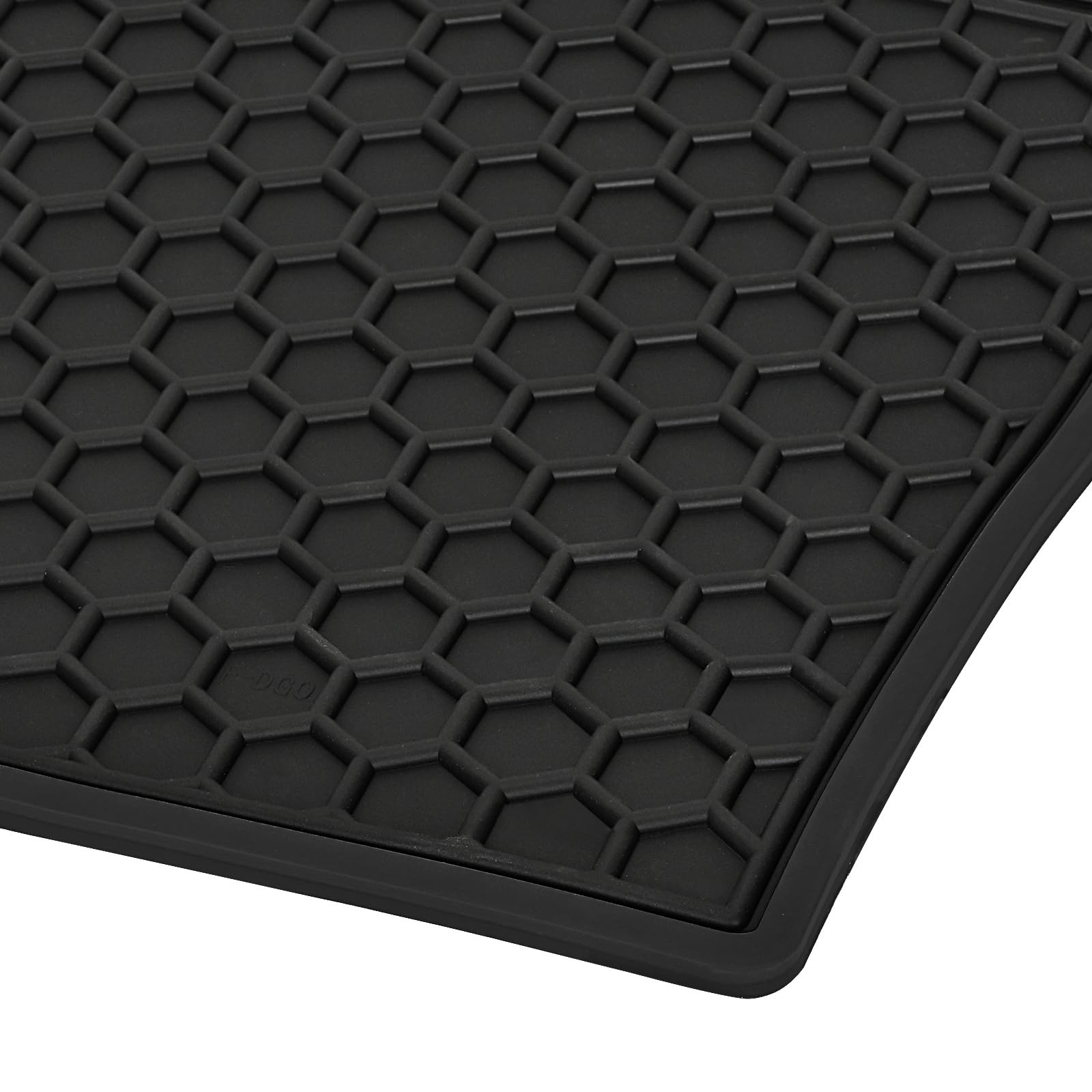 Lwope close-up of tire-pattern texture improving grip and durability