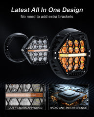 LX-LIGHT 4.5-inch passing light front view improving low-angle road illumination