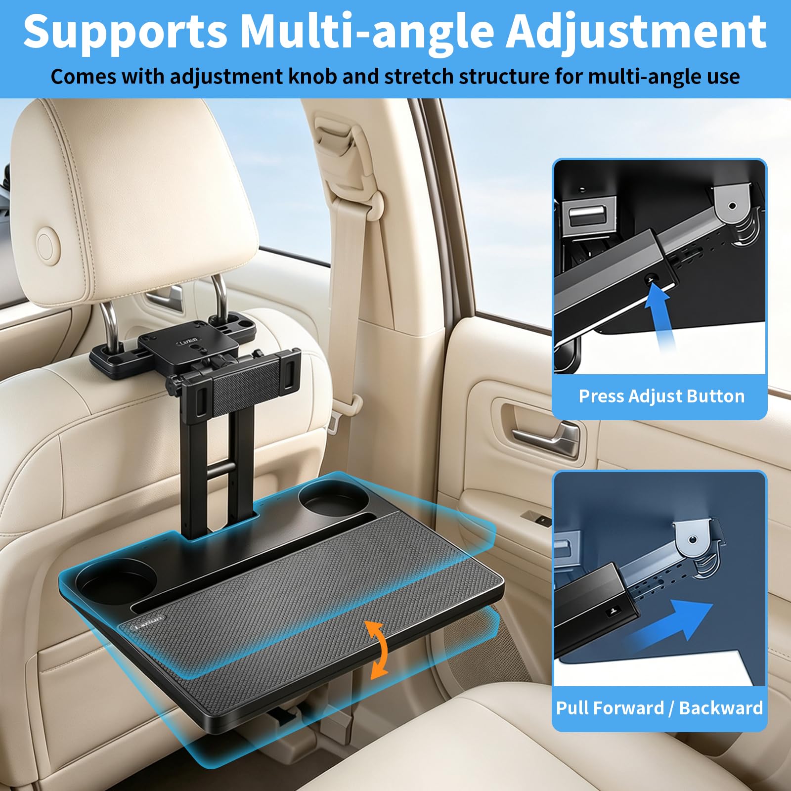 LXRIUN extendable drawers open revealing storage for accessories benefit