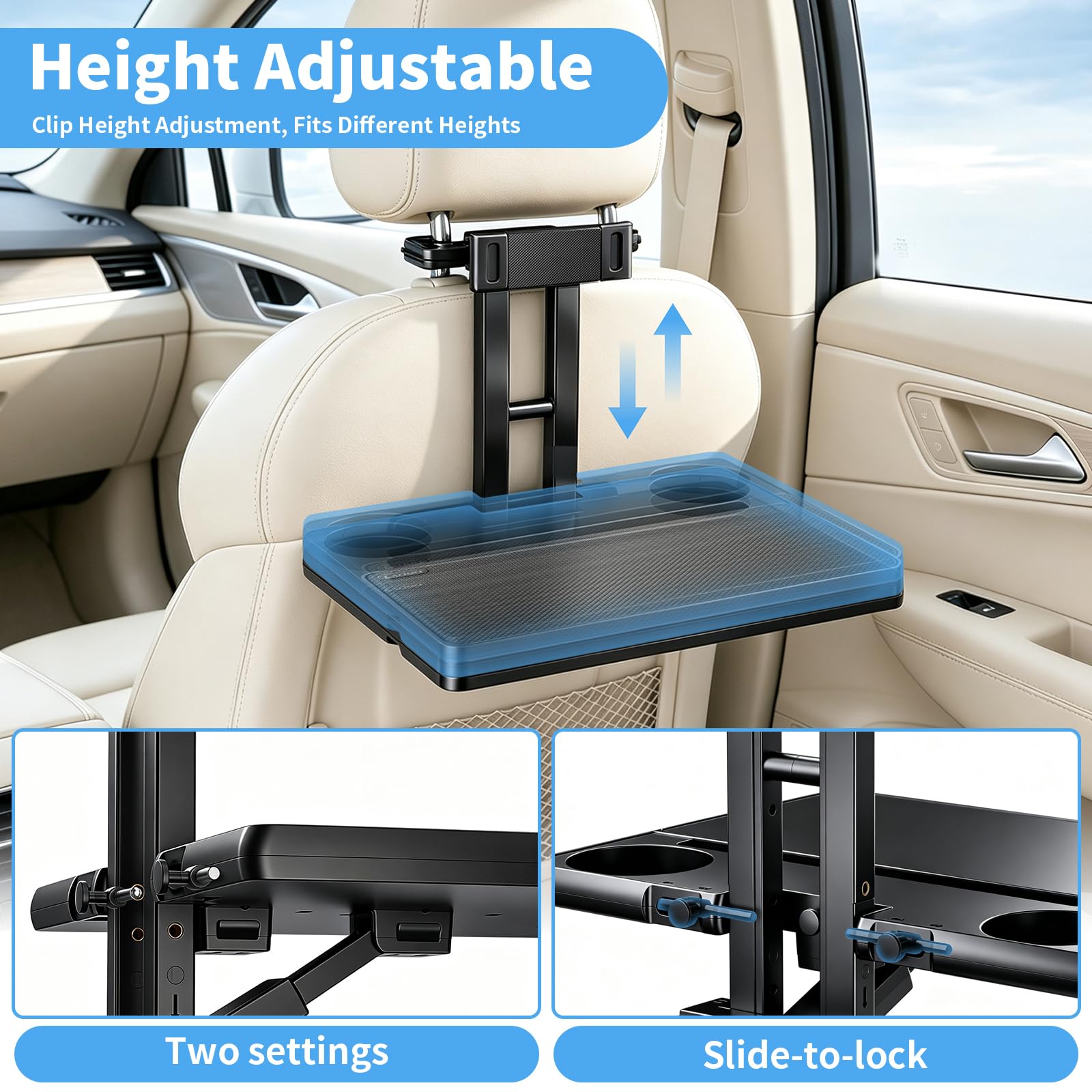 LXRIUN folded flat showing compact 2-inch profile for easy storage benefit