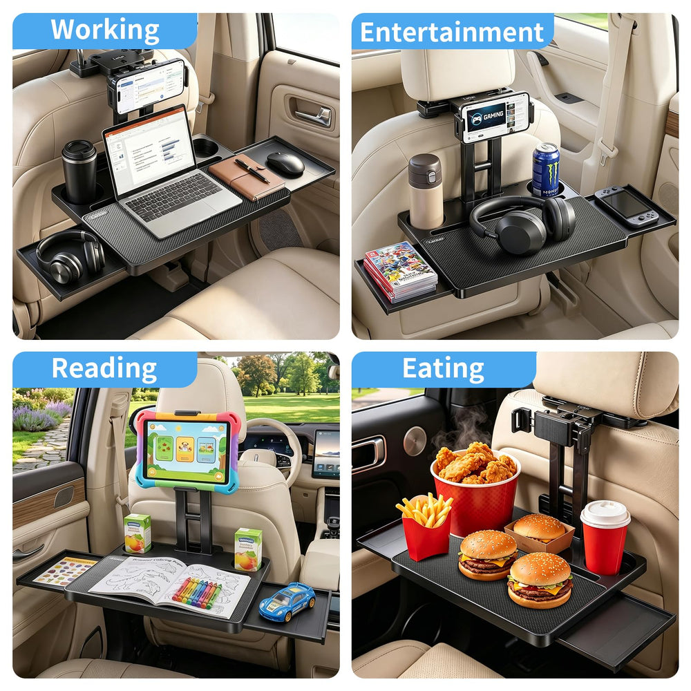 LXRIUN tray in use with laptop demonstrating work-friendly support benefit