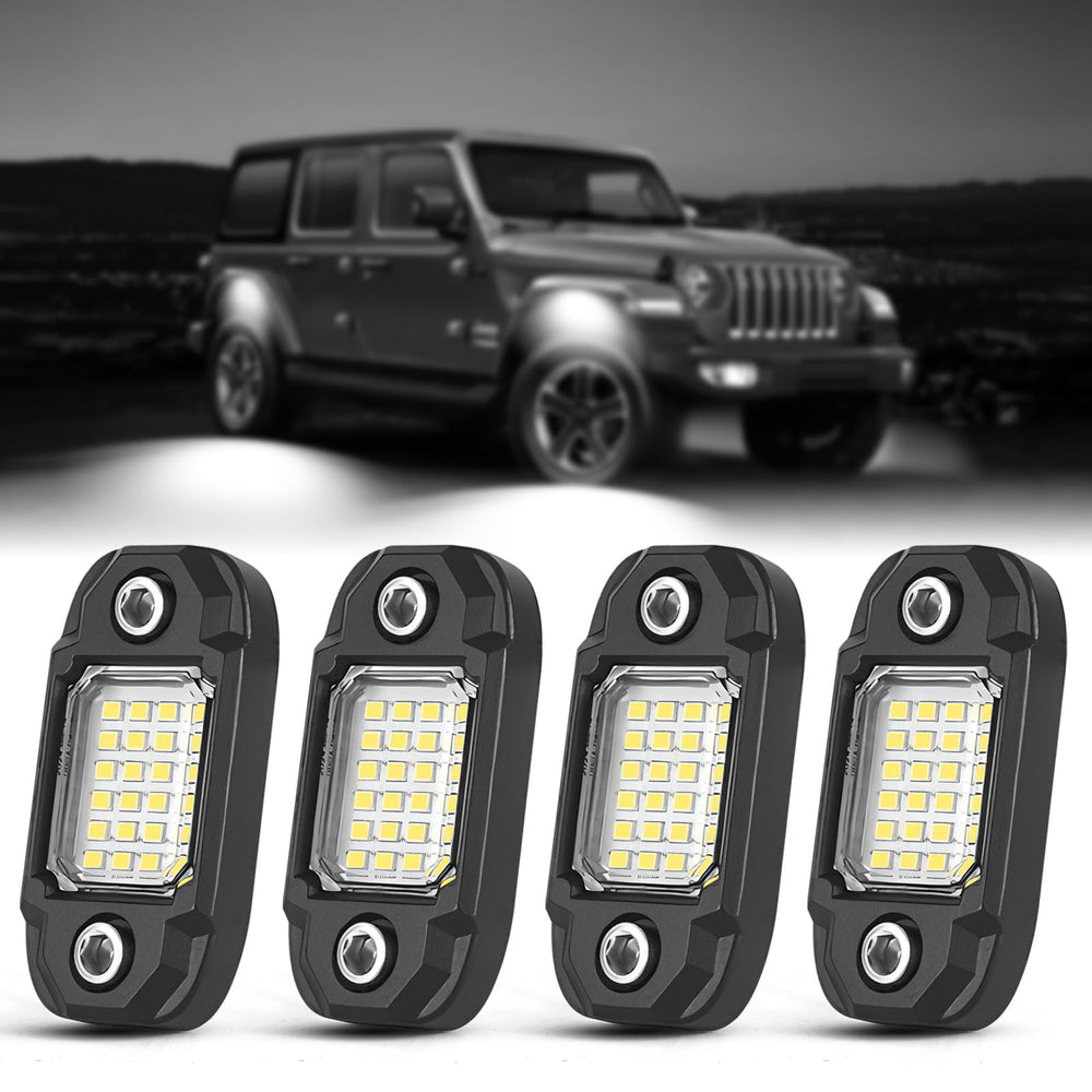 LY8 four pods with packaging showing complete set for vehicle lighting benefit