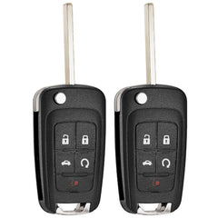 LYFUCESS front view of two key fobs showing buttons and shape, clear fit verification