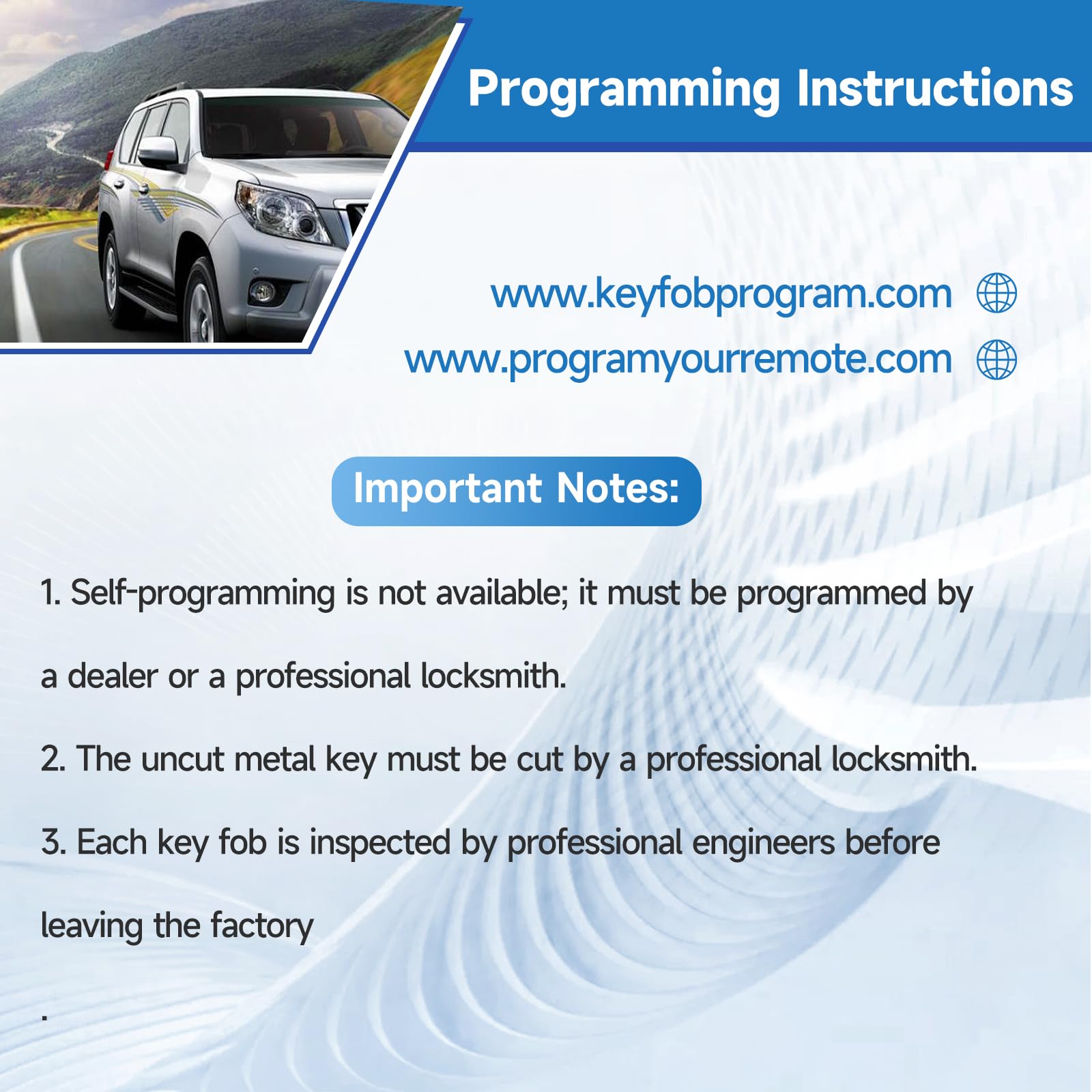 LYFUCESS key fob on car console demonstrating compatibility and convenient proximity