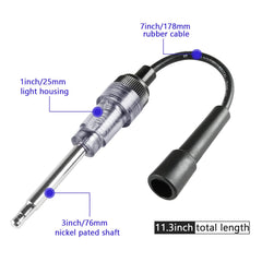 LYHLYA clear housing and indicator bulb detail for visible spark verification benefit