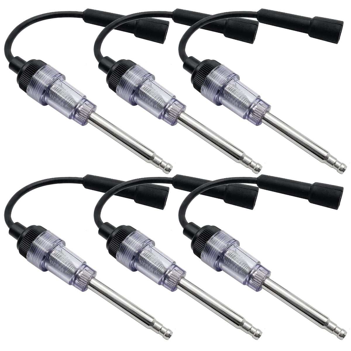 LYHLYA front view of spark plug tester kit showing components and quick diagnosis benefit