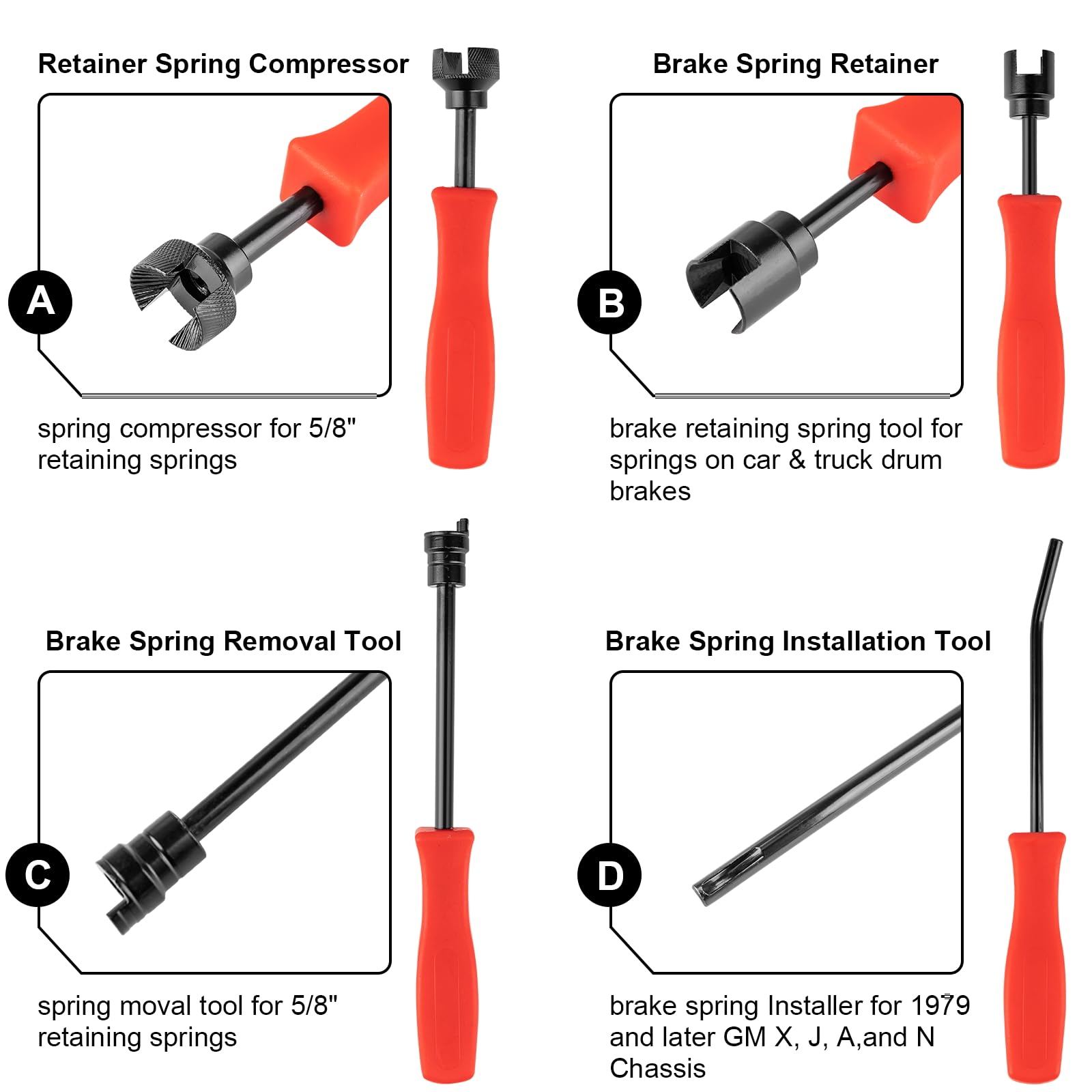 Lyhubmh brake spring pliers closeup demonstrating secure grip and control