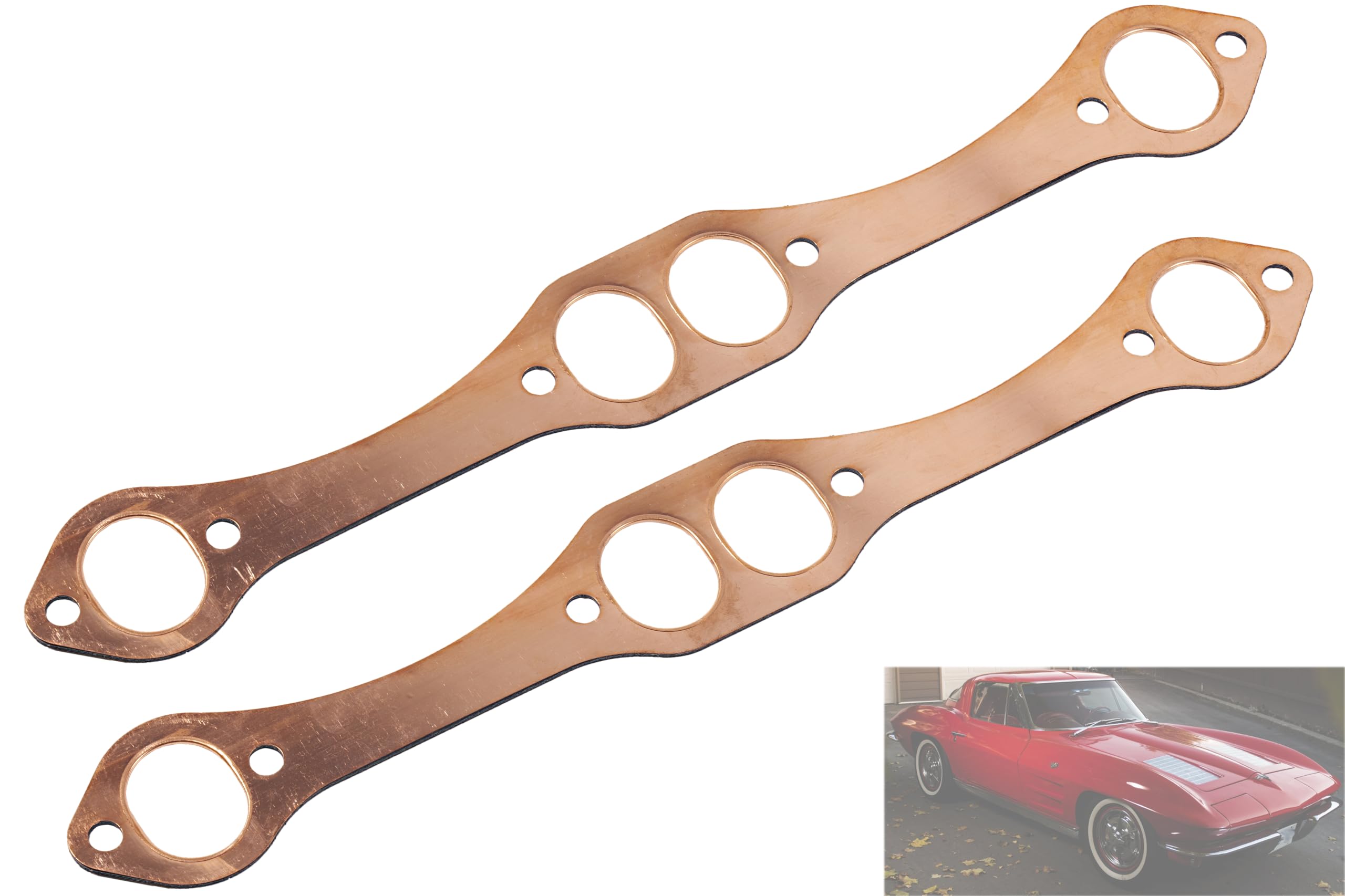 LYNSHINE PH306 front view showing two copper oval-port gaskets and product details, durable seal