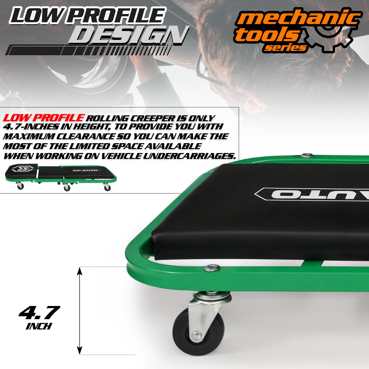 M-AUTO welded steel frame close-up for durable, heavy-duty strength