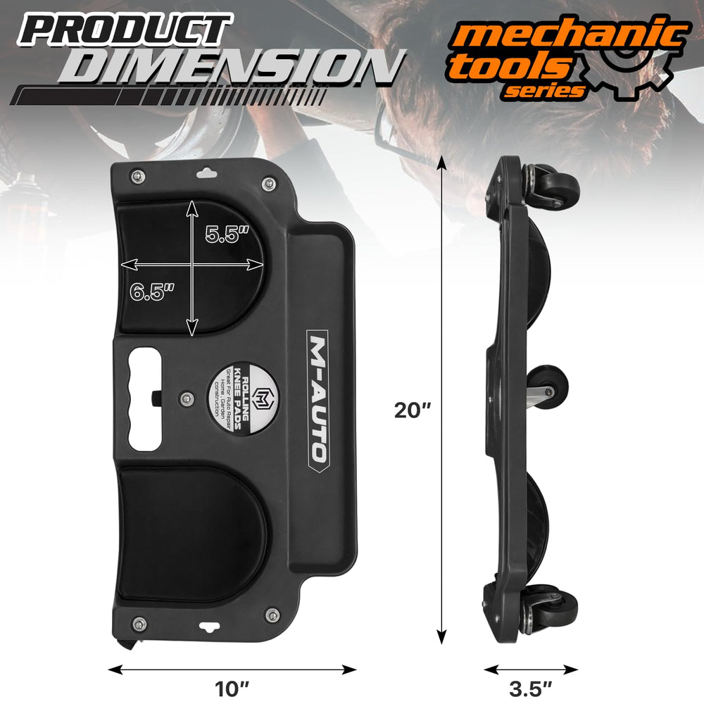 M-AUTO knee pad close-up texture offering cushioned comfort for prolonged kneeling