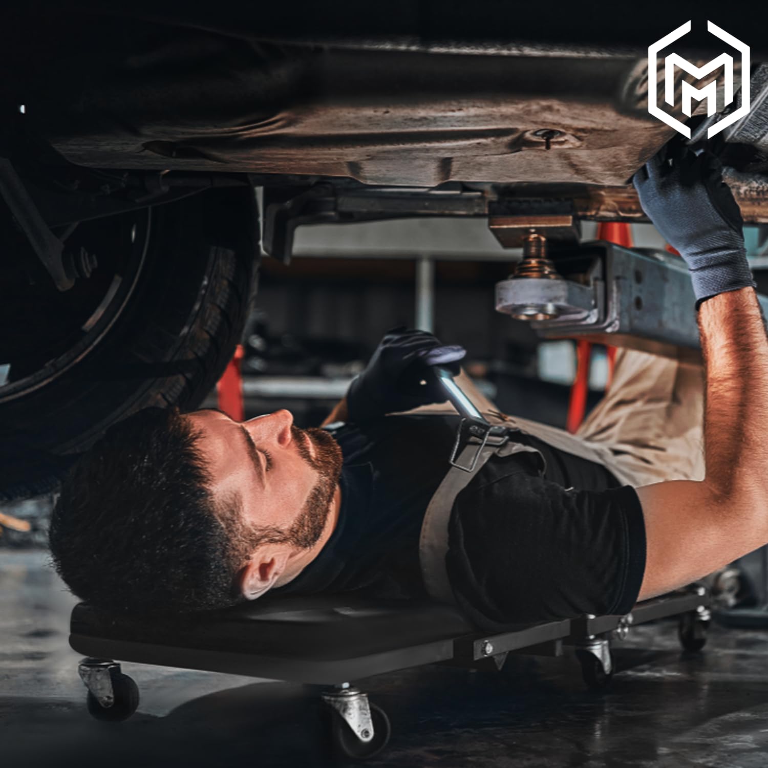M-AUTO lifestyle garage setting showing versatile use and mobility