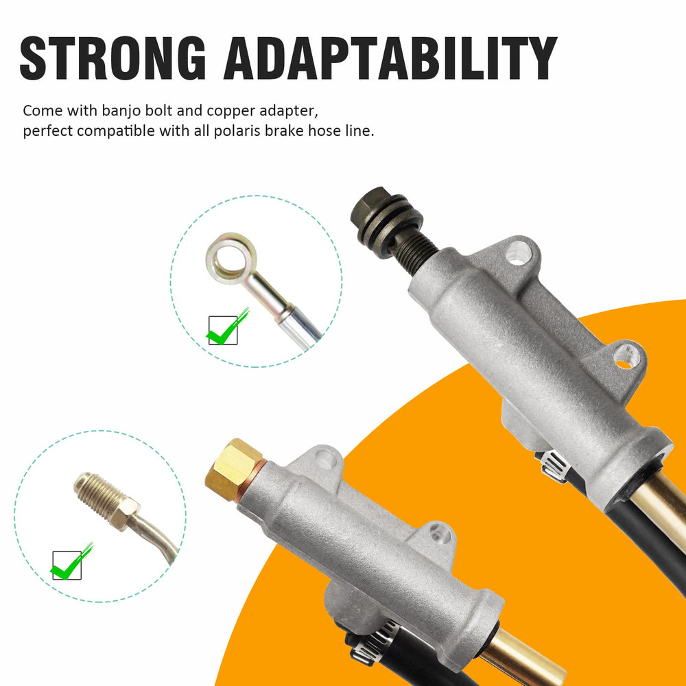 M MATI banjo bolt and copper washer close detail ensuring leak-free connection