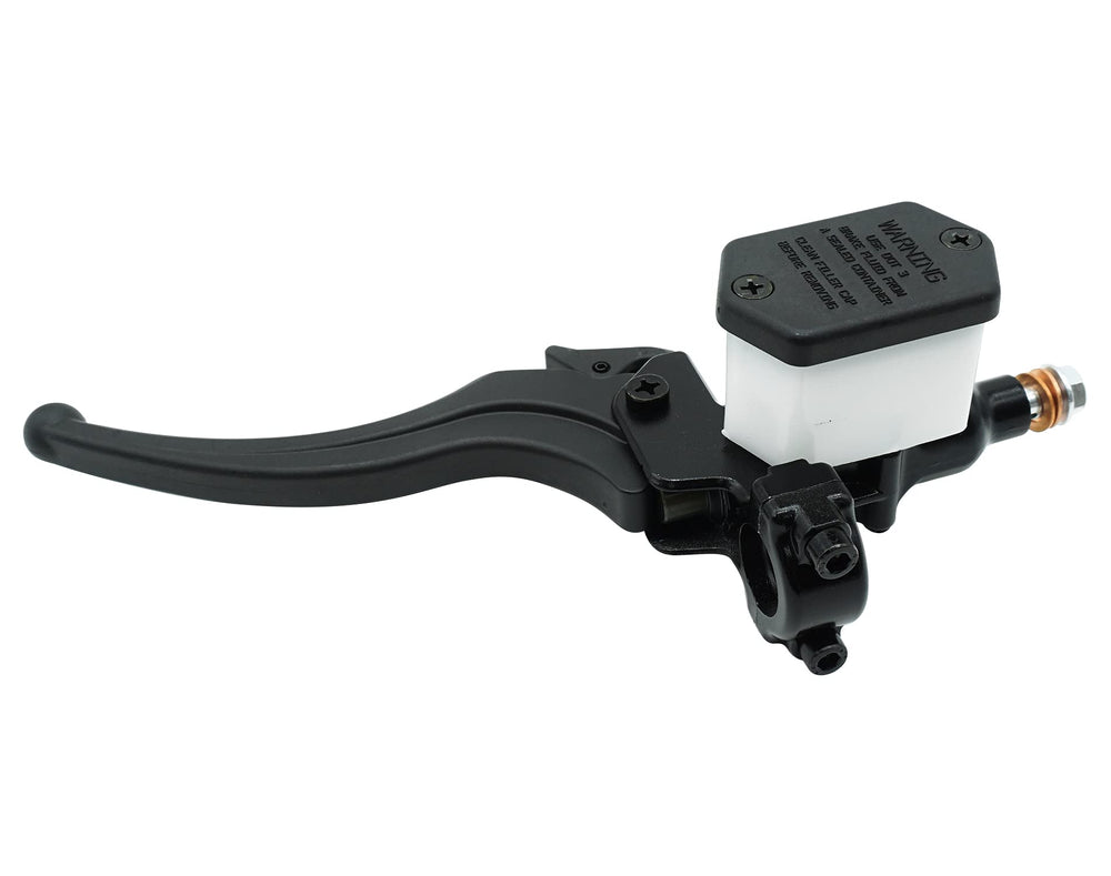 M MATI front-left master cylinder front view showing clean finish and correct fit